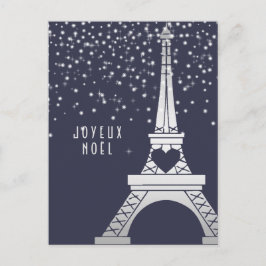 Joyeuze Noel | Merry Christmas from Paris in Winte Feestdagenkaart
