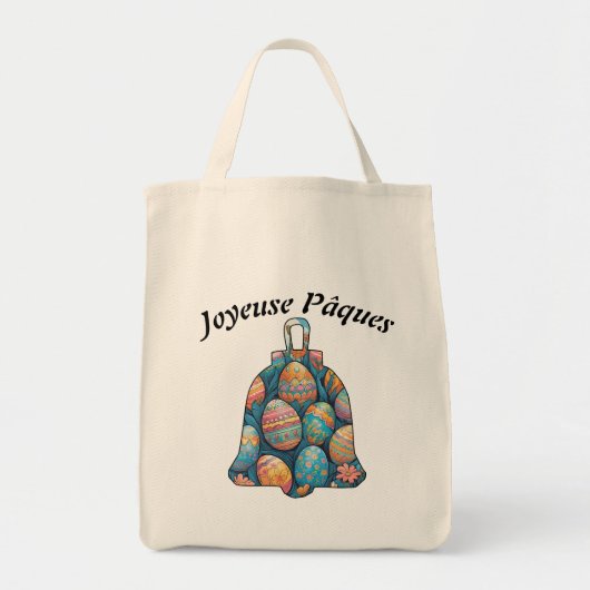 Joyeuze Pasen Tote Bag (Voorkant)