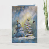 Joyfoy Light - Snowman Christmas Kaart (Voorkant)