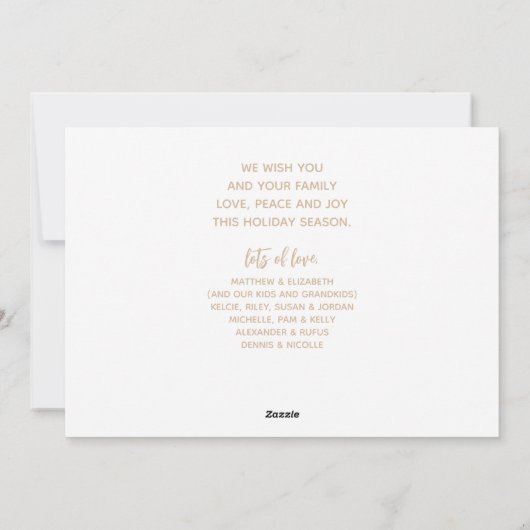 JOYFUL 5 Kerstmis Feestdagenkaart (Achterkant)