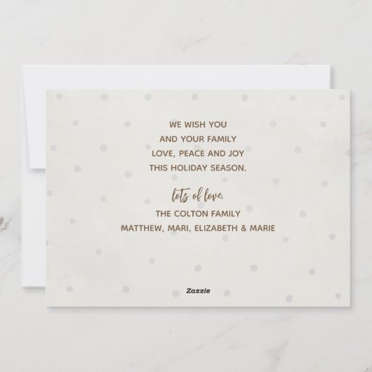 JOYFUL 5 Kerstmis Feestdagenkaart (Achterkant)