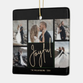 JOYFUL 5 Kerstmis Keramisch Ornament (Links)