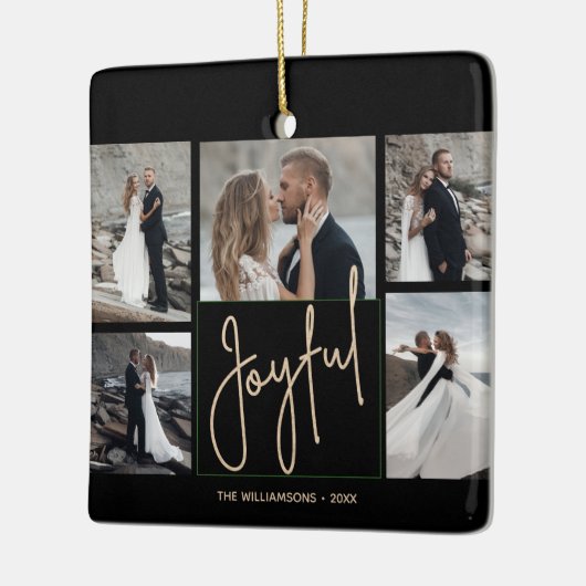 JOYFUL 5 Kerstmis Keramisch Ornament (Links)