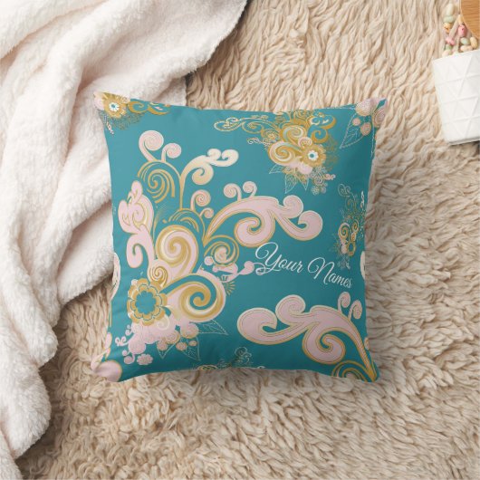 Joyful abstract flower - ontwerp kussen (Deken)