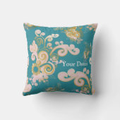 Joyful abstract flower - ontwerp kussen (Achterkant)