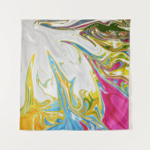 Joyful Abstract schilderen | Beste kleurrijke fijn Wandkleed (Voorkant)