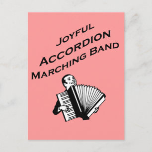 Joyful Accordion Marching Band Briefkaart