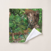 Joyful African Oerwoud Bad Handdoek (Wasdoekje)