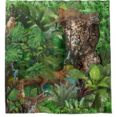 Joyful African Oerwoud Douchegordijn (Voorkant)