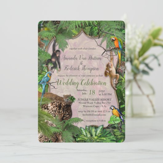 Joyful African Oerwoud Kaart (Staand voorkant)