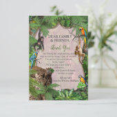 Joyful African Oerwoud RSVP Kaartje (Staand voorkant)