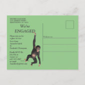 Joyful African Oerwoud Uitnodiging Briefkaart (Achterkant)