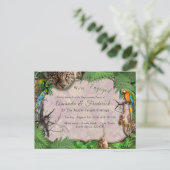 Joyful African Oerwoud Uitnodiging Briefkaart (Staand voorkant)