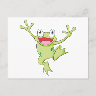 Joyful American Bullfrog Briefkaart