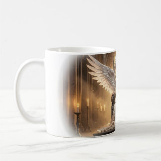 Joyful Angel Queen Lion Throne Glow Mug Koffiemok