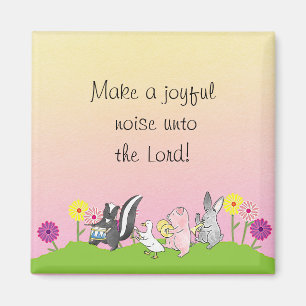Joyful Animal Musicians Magneet
