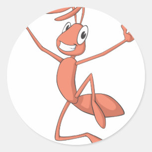Joyful Ant Ronde Sticker