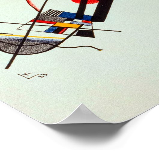 Joyful Ascension, 1923, van Wassily Kandinsky Poster (Hoek)