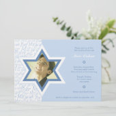 Joyful - Bar Mitzvah Uitnodiging (Staand voorkant)