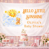 Joyful Bear Baby Shower Party Decor Backdrops Spandoek