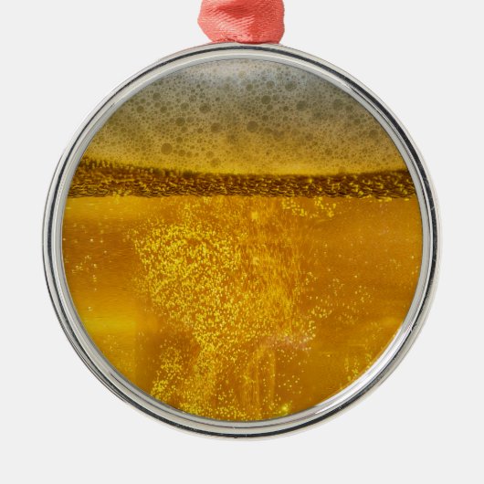 Joyful Beer Galaxy a Celestial Quenching Metalen Ornament (Voorkant)