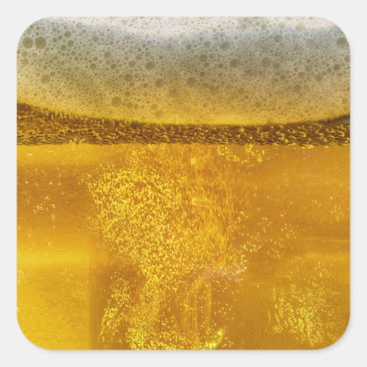 Joyful Beer Galaxy a Celestial Quenching Vierkante Sticker (Voorkant)