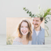Joyful Beige Natural Photo Kaart (Staand voorkant)