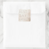Joyful Beige Watercolor Wedding Sticker (Tas)