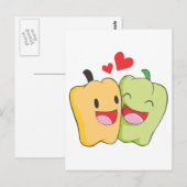 Joyful Bell Pepper Lovers Briefkaart (Voorkant / Achterkant)