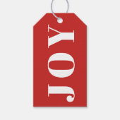 JOYFUL Big Typography Custom Text Modern Cadeaulabel (Voorkant)