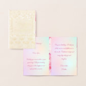 Joyful Birthday Wishes Wenskaart Folie Kaarten (Display)