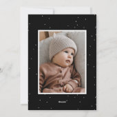 Joyful Black Trees 2 Foto Feestdagenkaart (Achterkant)