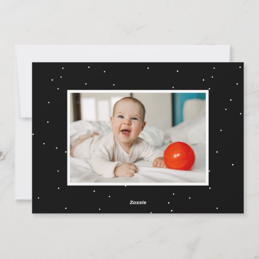 Joyful Black Trees 2 Foto Feestdagenkaart (Achterkant)