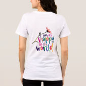 Joyful Blooms T-shirt – "Ik ben zo blij als de wer (Achterkant)
