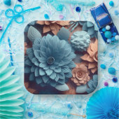 Joyful Blossom-kartonnen zakken Papieren Bordje (Feest)