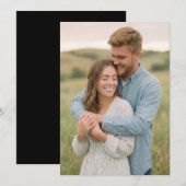 Joyful Blue Natural Photo Kaart (Voorkant / Achterkant)