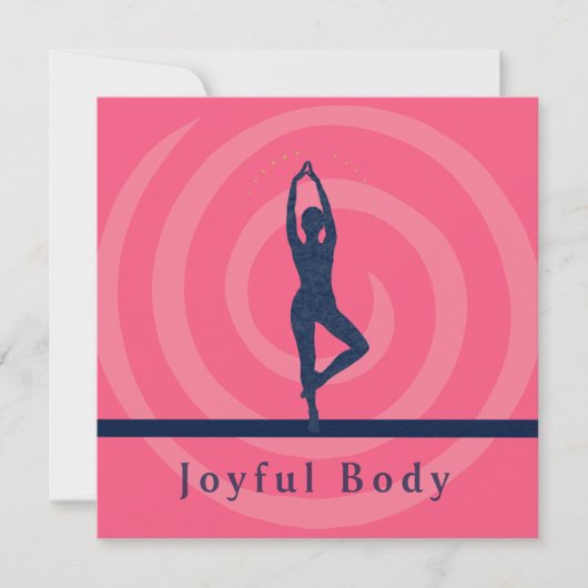 Joyful Body – Quiet Intention Art Card Feestdagenkaart (Voorkant)