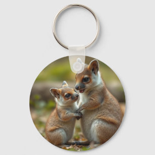 Joyful Bond: Mama en Baby Quokka Sleutelhanger