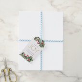 Joyful Boughs of Holly Cadeaulabel (Met Touw)