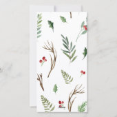 Joyful Boughs of Holly Feestdagenkaart (Achterkant)