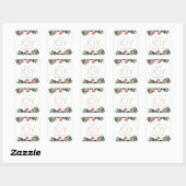 Joyful Boughs of Holly Vierkante Sticker (Vel)