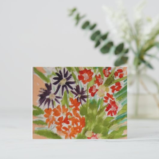 Joyful Bouquet Briefkaart (Staand voorkant)
