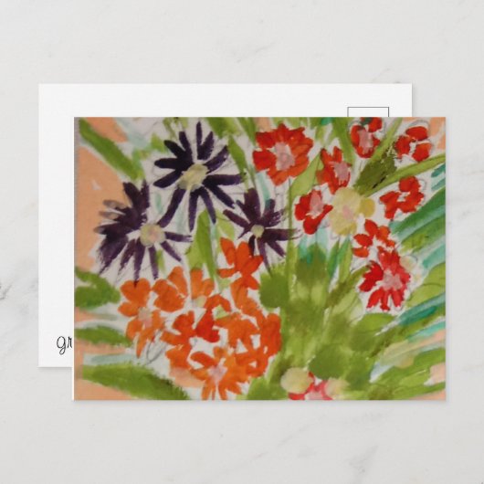 Joyful Bouquet Briefkaart (Voorkant / Achterkant)