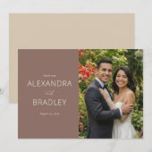 Joyful Brown Nature Portrait Bedankkaart (Voorkant / Achterkant)