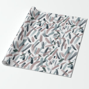 Joyful Brush Strokes Wrapping Paper Cadeaupapier