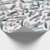 Joyful Brush Strokes Wrapping Paper Cadeaupapier (Hoek)