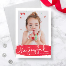 Joyful Brusk Holiday Fotokaart