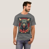 Joyful Bull: De glimlach van het geluk T-shirt (Voorkant volledig)