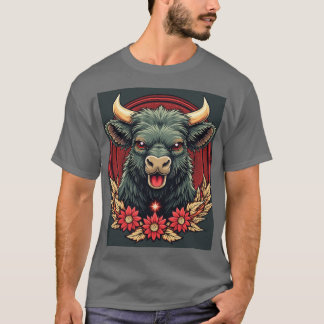 Joyful Bull: De glimlach van het geluk T-shirt