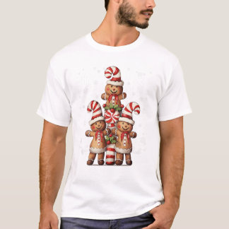 Joyful Candy Cane Trio T-shirt
